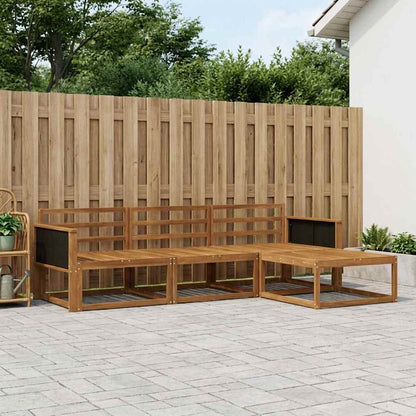 vidaXL Outdoor Sofa Set 4 pcs Natural Solid Acacia Wood 1