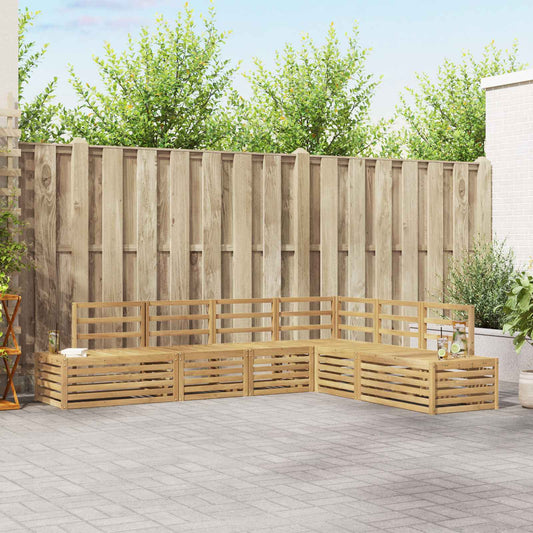 vidaXL Outdoor Sofa Set 6 Piece White 1