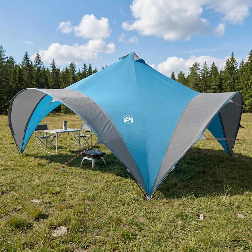 vidaXL Party Tent Blue 500 x 500 x 352 cm Polyester and Steel 1
