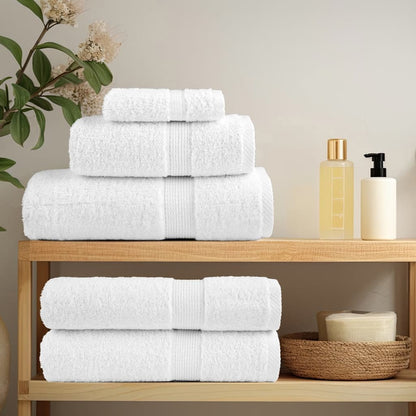 vidaXL Premium Shower Towels "SOLUND" 25 pcs White 70x140 cm 600 gsm 1