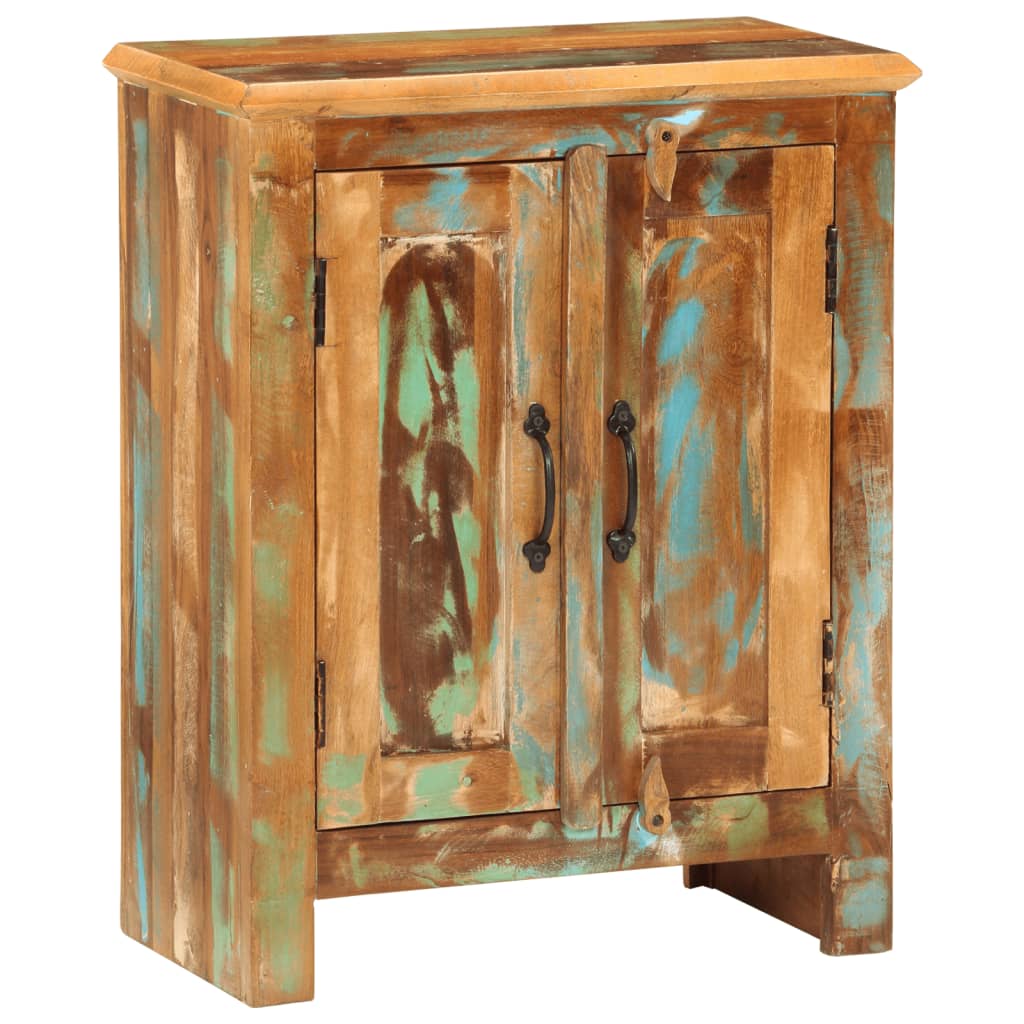 vidaXL Sideboard with 2 Doors 55x30x70 cm Solid Wood Reclaimed 1