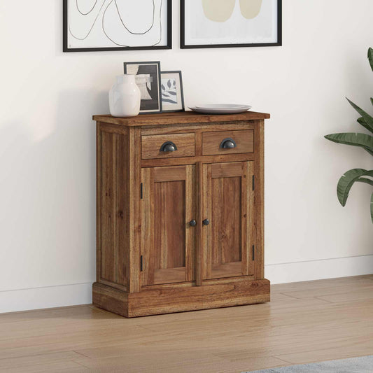 vidaXL Storage Cabinet Natural 65 x 30 x 75 cm Solid Teak Wood 1