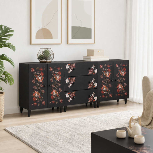 vidaXL Storage Cabinets 3 pcs 180 x 33 x 75 cm Solid Mango Wood 1