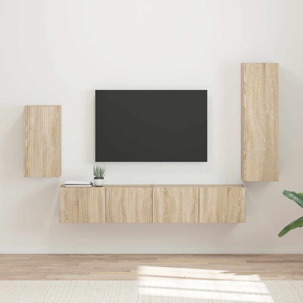 vidaXL TV Cabinet Set 4 pcs 31 x 30 x 100 cm Sonoma Oak 1