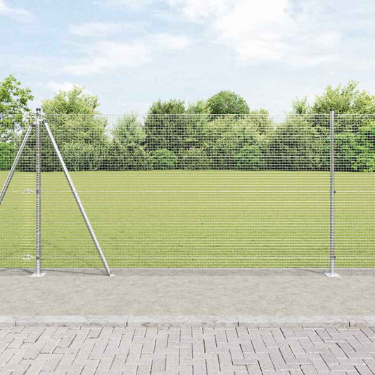 vidaXL Welded Wire Fence with Concrete Base 50 x 1.2 m 1