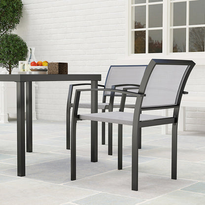 Outsunny Five-Piece Outdoor Garden Dining Set - Grey