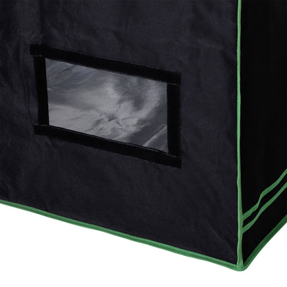 Outsunny Mylar Hydroponic Grow Tent with Adjustable Vents and Floor Tray for Indoor Plant Growing, 80 x 80 x 160cm