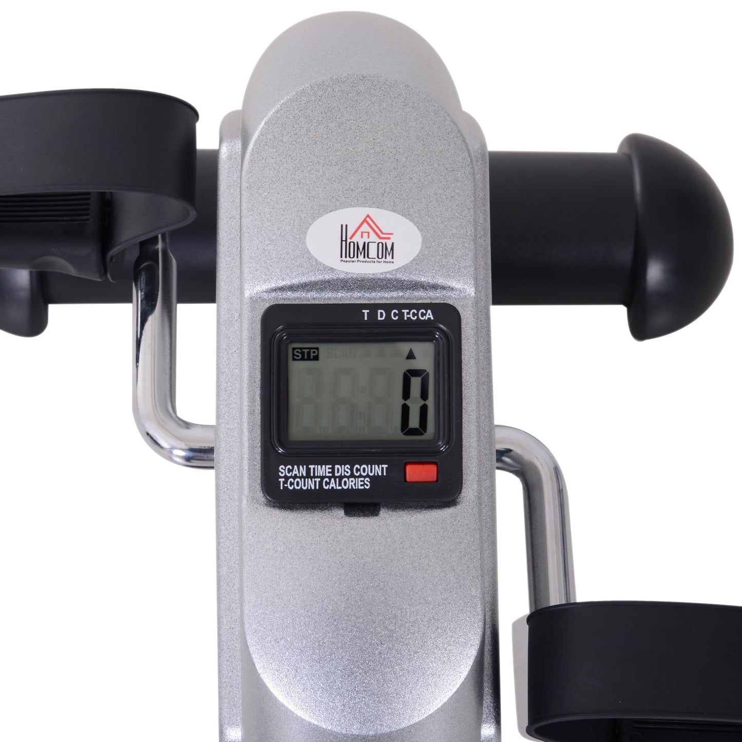 Mini Sit Down Cycling Exercise Bike Fitness W/LCD Display, 9Wx 40Dx 31Hcm-Silver