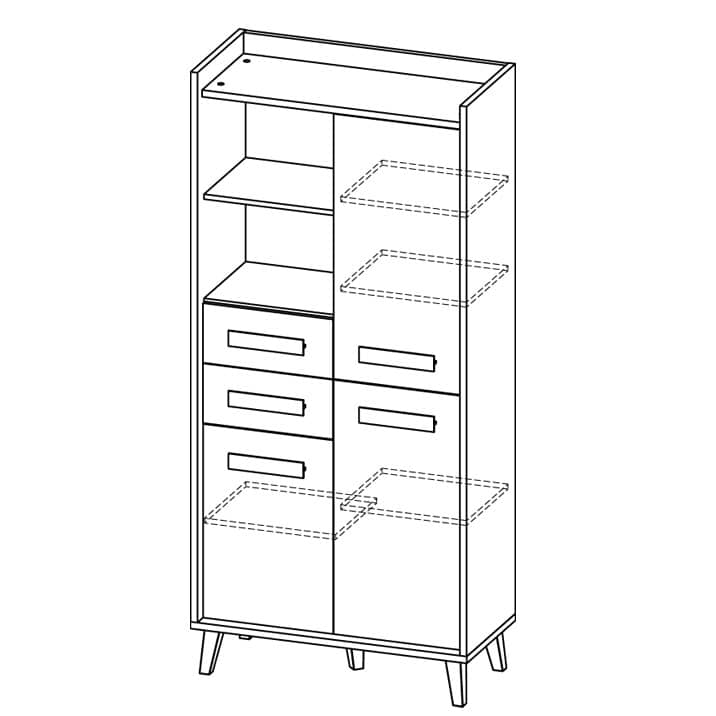 Werso W3 Tall Cabinet 90cm