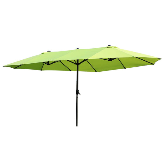 Parasol dwustronny Outsunny, 2,7x4,6 szer. x 2,4 wys. m-zieleń trawiasta