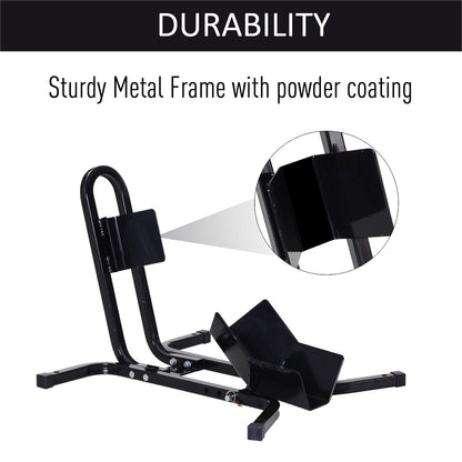 HOMCOM Metalowy motocyklowy klin blokujący pod koła System 17√¢‚Ç¨¬ù,19√¢‚Ç¨¬ù,21√¢‚Ç¨¬ù/43,48,51 Cm Koła przednie Stalowe Regulowane Mocowanie Uchwytu na Opony