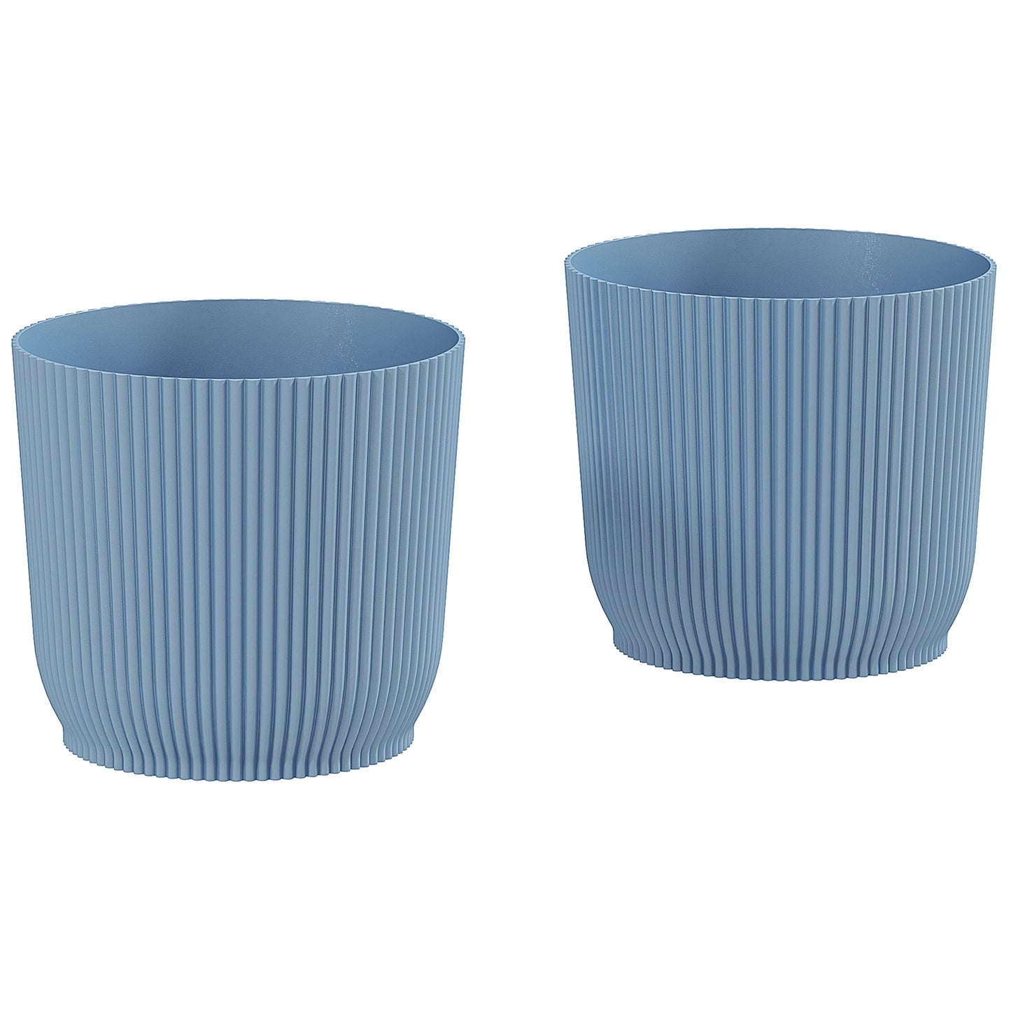 Outsunny Set of Two √ê¬§22cm Planters - Blue