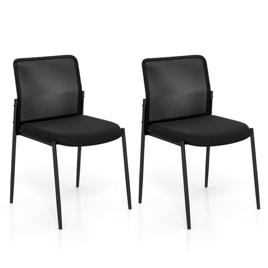 Waiting Room Chair Set of 2 in Black