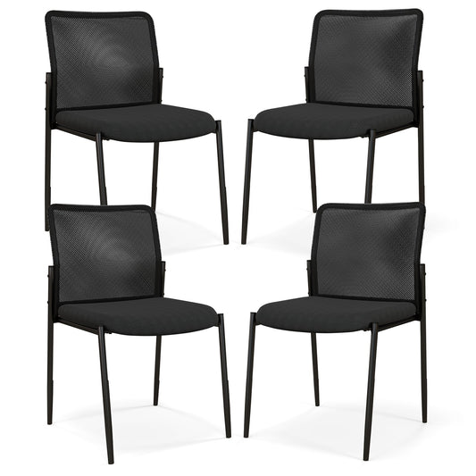 Waiting Room Chair Set of 4 in Black