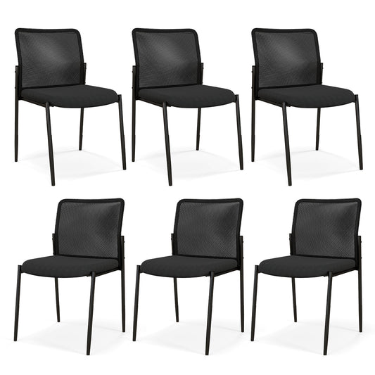 Waiting Room Chair Set of 6 in Black