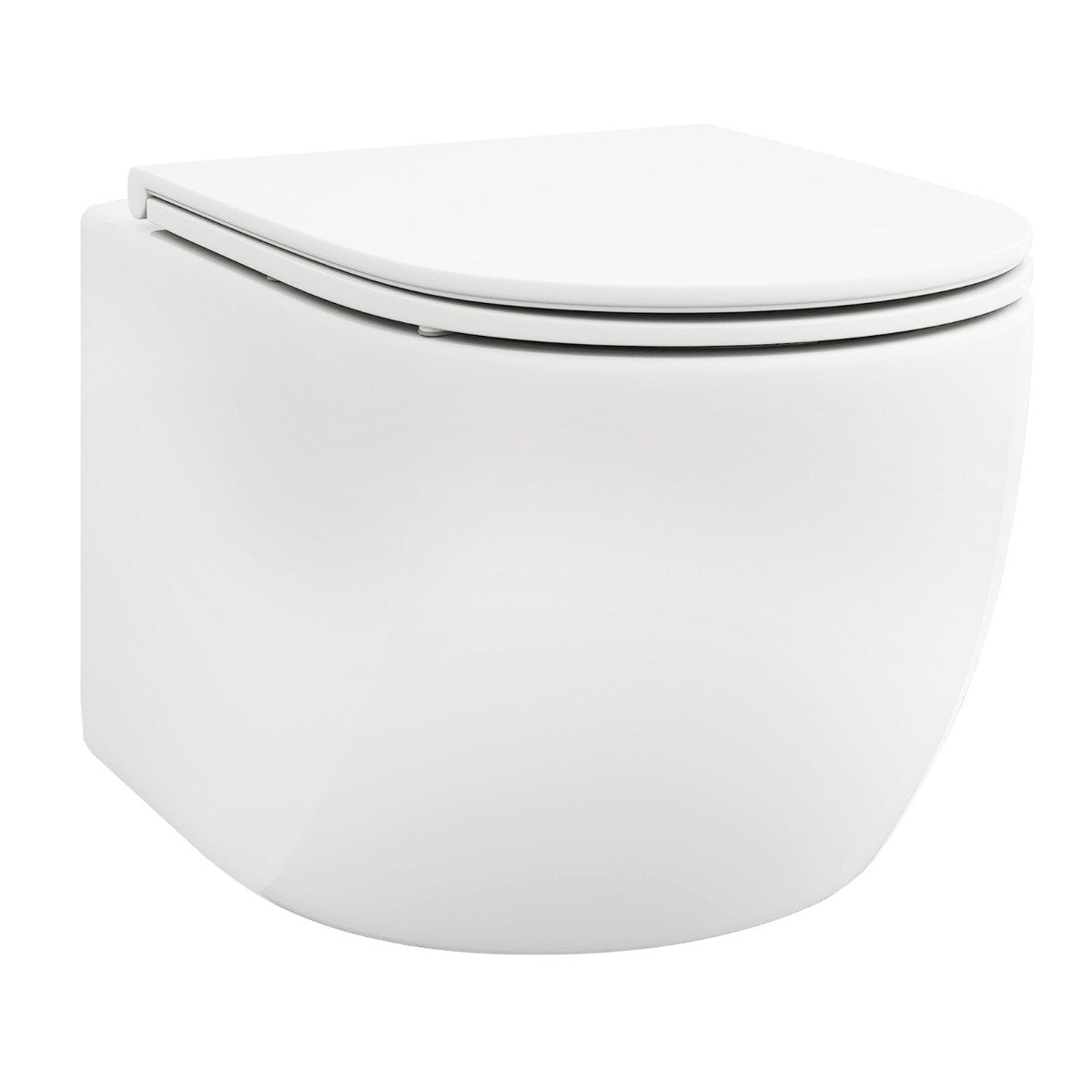 Wall Hung Toilet Ceramic Wall-Mounted Toilet Bowl and Toilet Seat