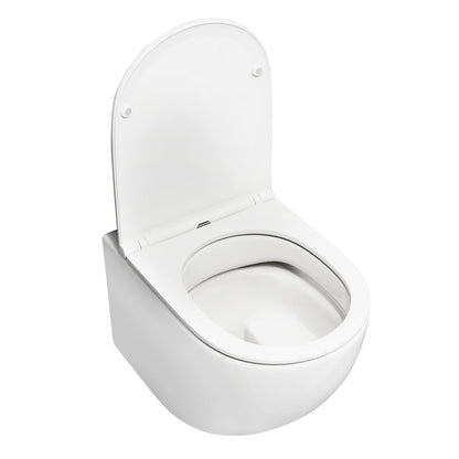 Wall Hung Toilet Ceramic Wall-Mounted Toilet Bowl and Toilet Seat