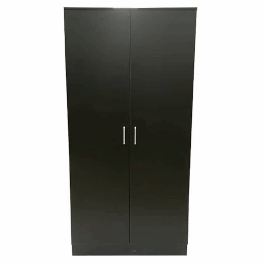 Wardrobe SLEEK 2 Door Wardrobe Black 80cm