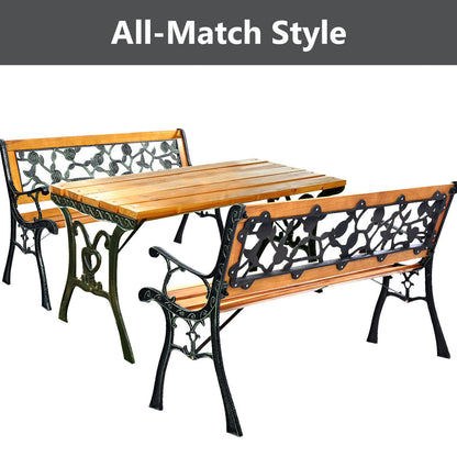 Weather Proof Outdoor Furniture with Wood Frame for Backyard Porch Patio