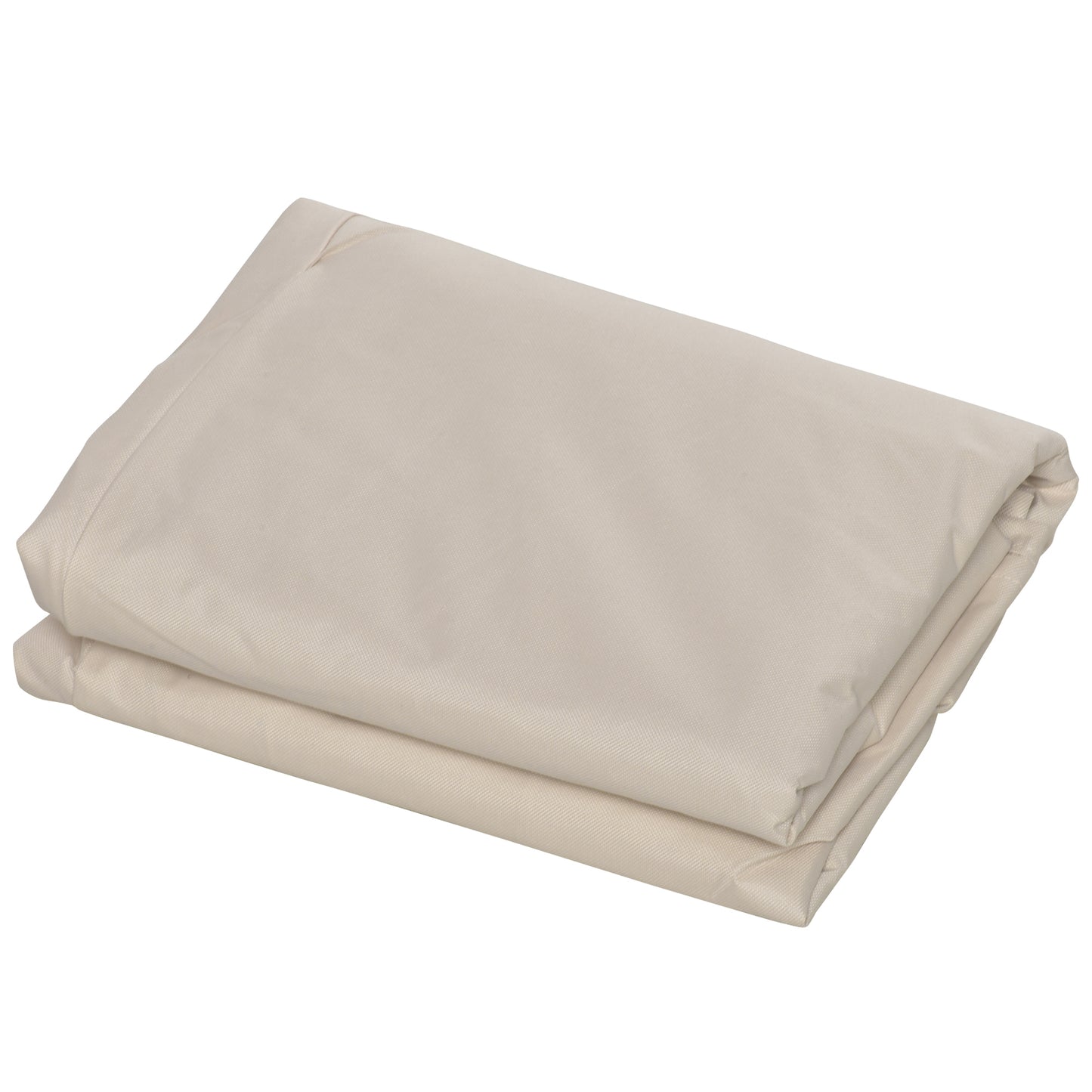 Pokrowiec na meble ogrodowe Outsunny 600D Oxford Cloth, wodoodporny, na sofę 3-osobową, na patio, do użytku na zewnątrz, beżowy, 218 x 111 x 63-101 cm