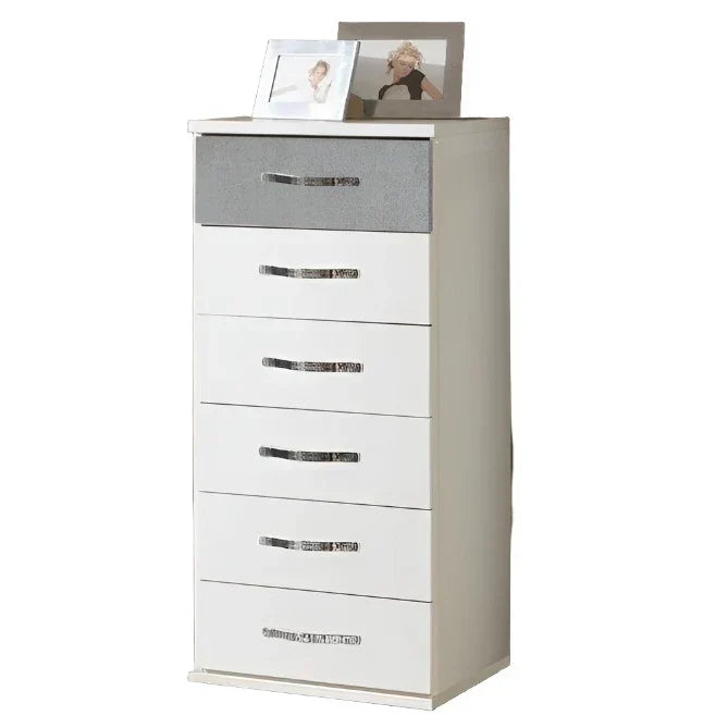 White Chest of Drawers DAYTON Tallboy