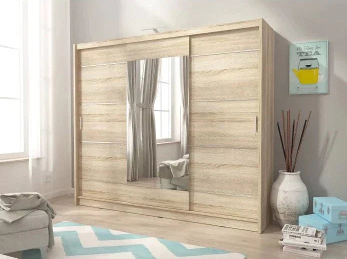 Twiki 250 Alu Wardrobe 250cm - Oak Sonoma