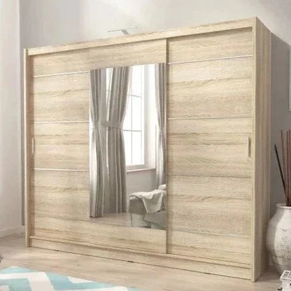 Twiki 250 Alu Wardrobe 250cm - Oak Sonoma