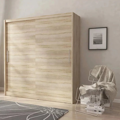 Twiki Sliding Door Wardrobe 200cm - Oak Sonoma