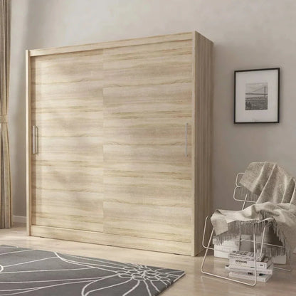 Twiki Sliding Door Wardrobe 180cm - Oak Sonoma