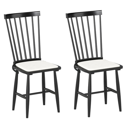 Windsor Dining Chair Set of 2 in Black