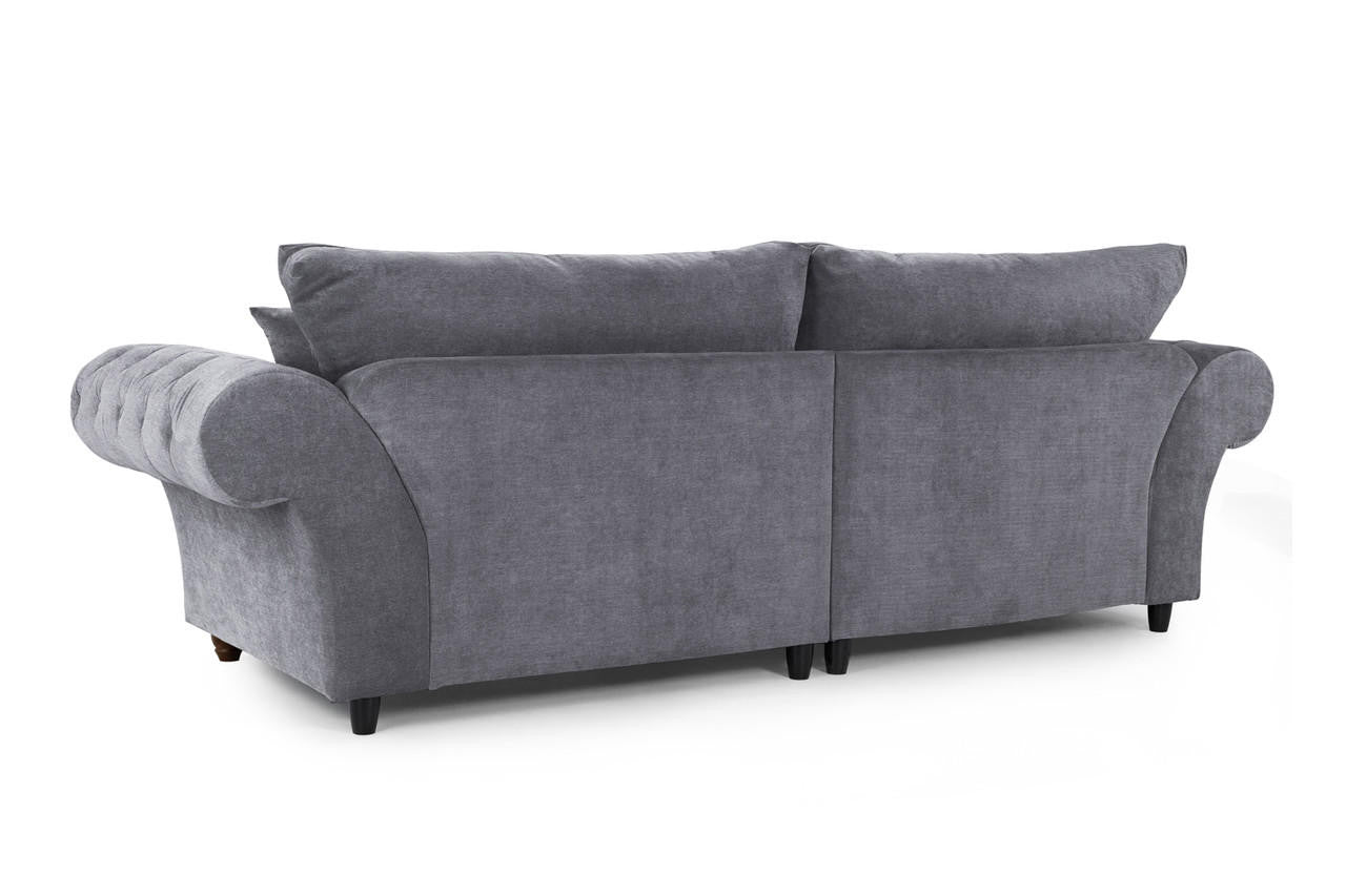 Windor Fabric 2 Seater Sofa - Grey