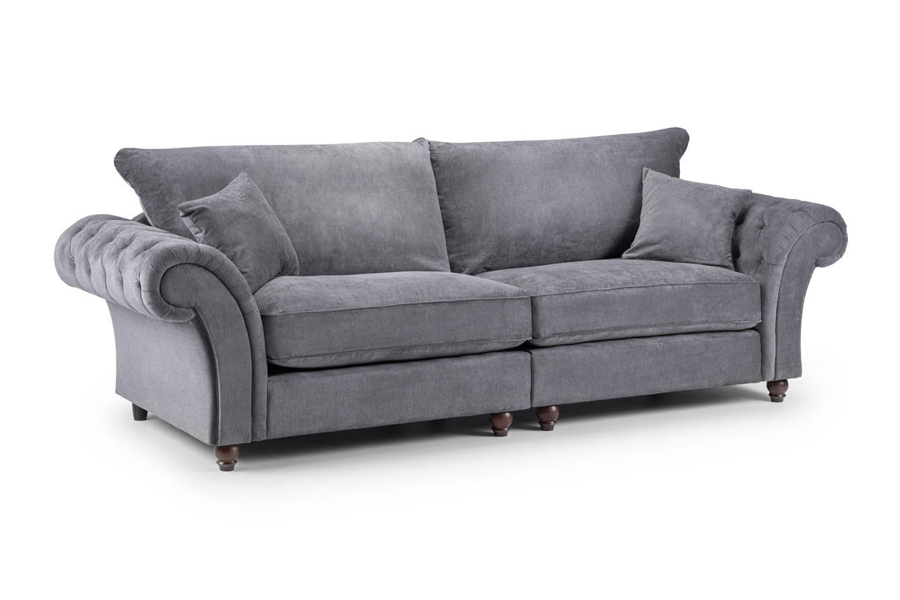 Windor Fabric 2 Seater Sofa - Grey