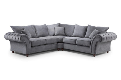 Windor Fabric 2 Seater Sofa - Grey