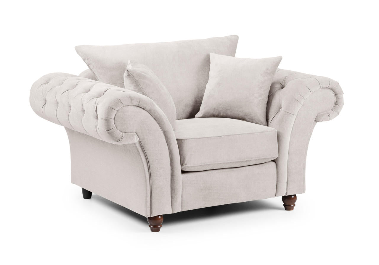 Windor Fabric 2 Seater Sofa - Grey