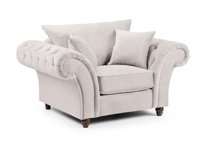 Windor Fabric 2 Seater Sofa - Grey