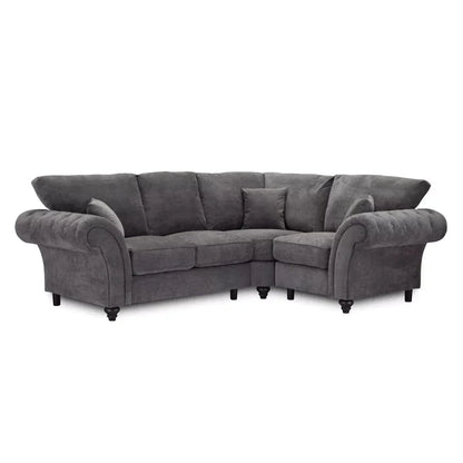 Windor Scatterback Fabric Large Corner Sofa - Stone