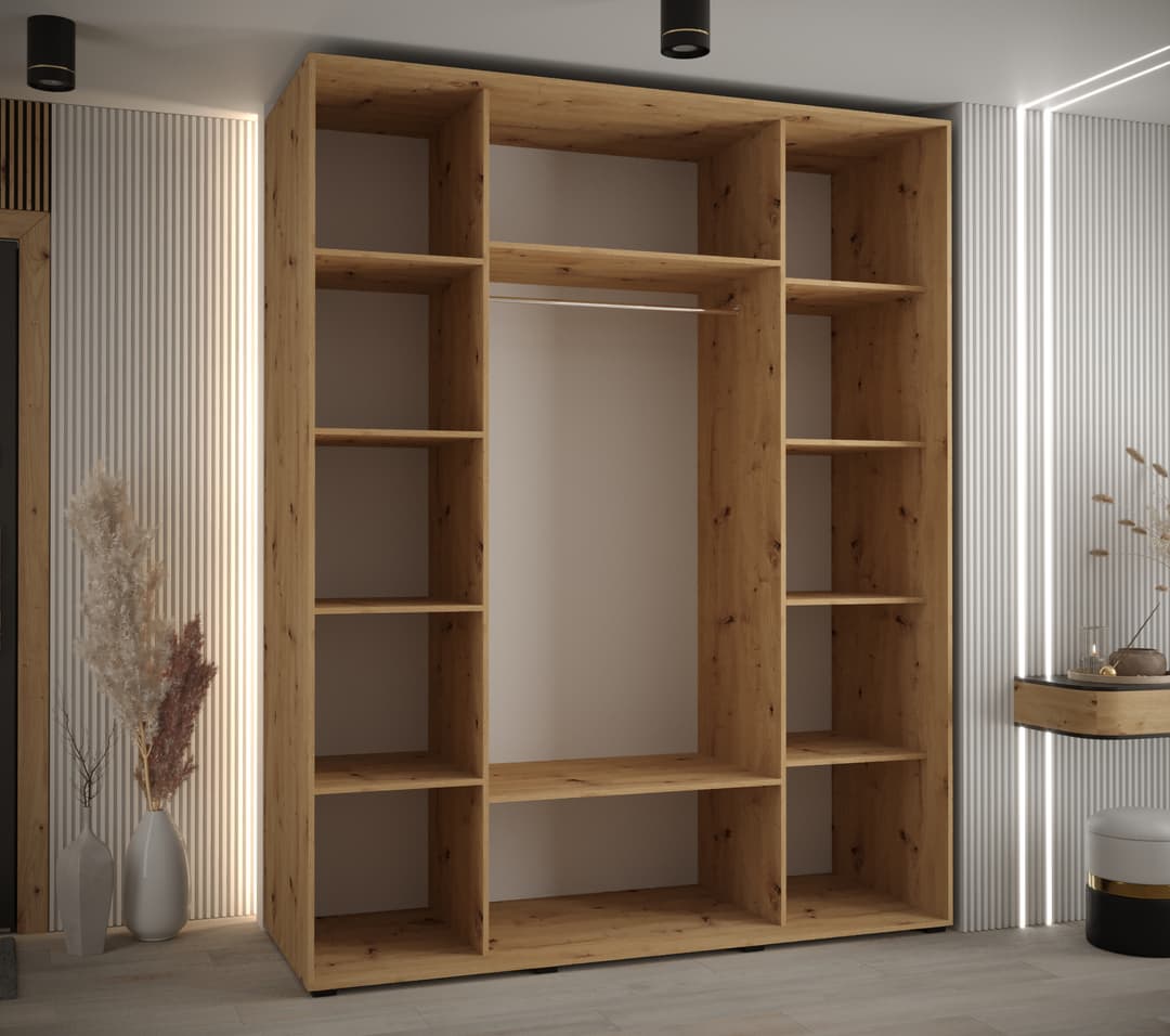 Cannes IX Sliding Door Wardrobe 190cm