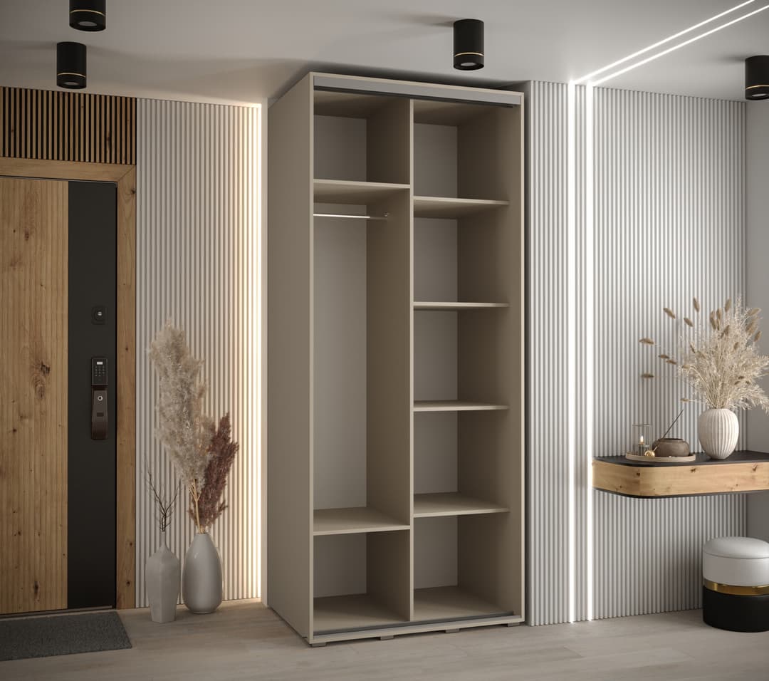 Dakota II Sliding Door Wardrobe 100cm