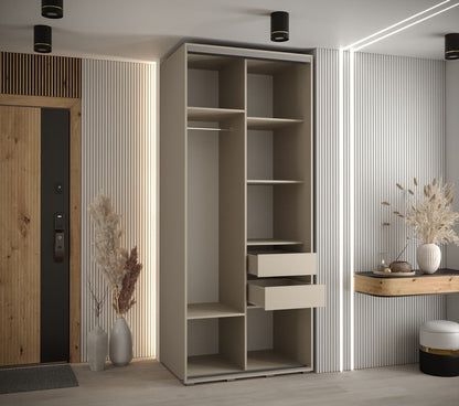 Dakota II Sliding Door Wardrobe 110cm