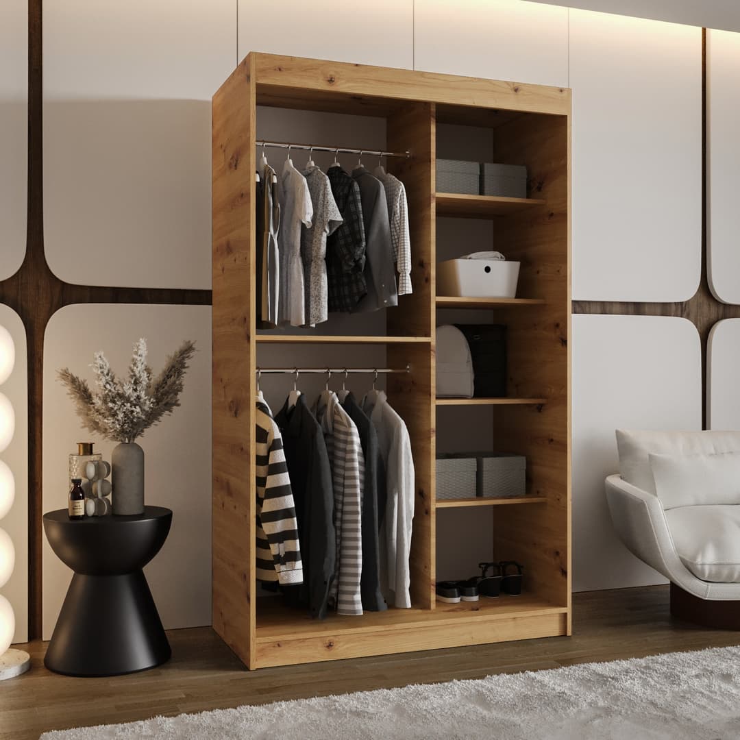 Royal Sliding Door Wardrobe 120cm