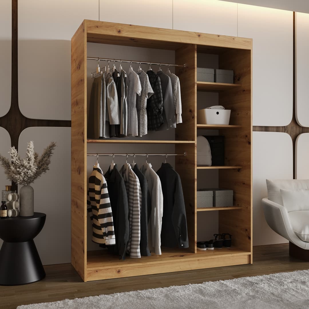 Royal Sliding Door Wardrobe 150cm