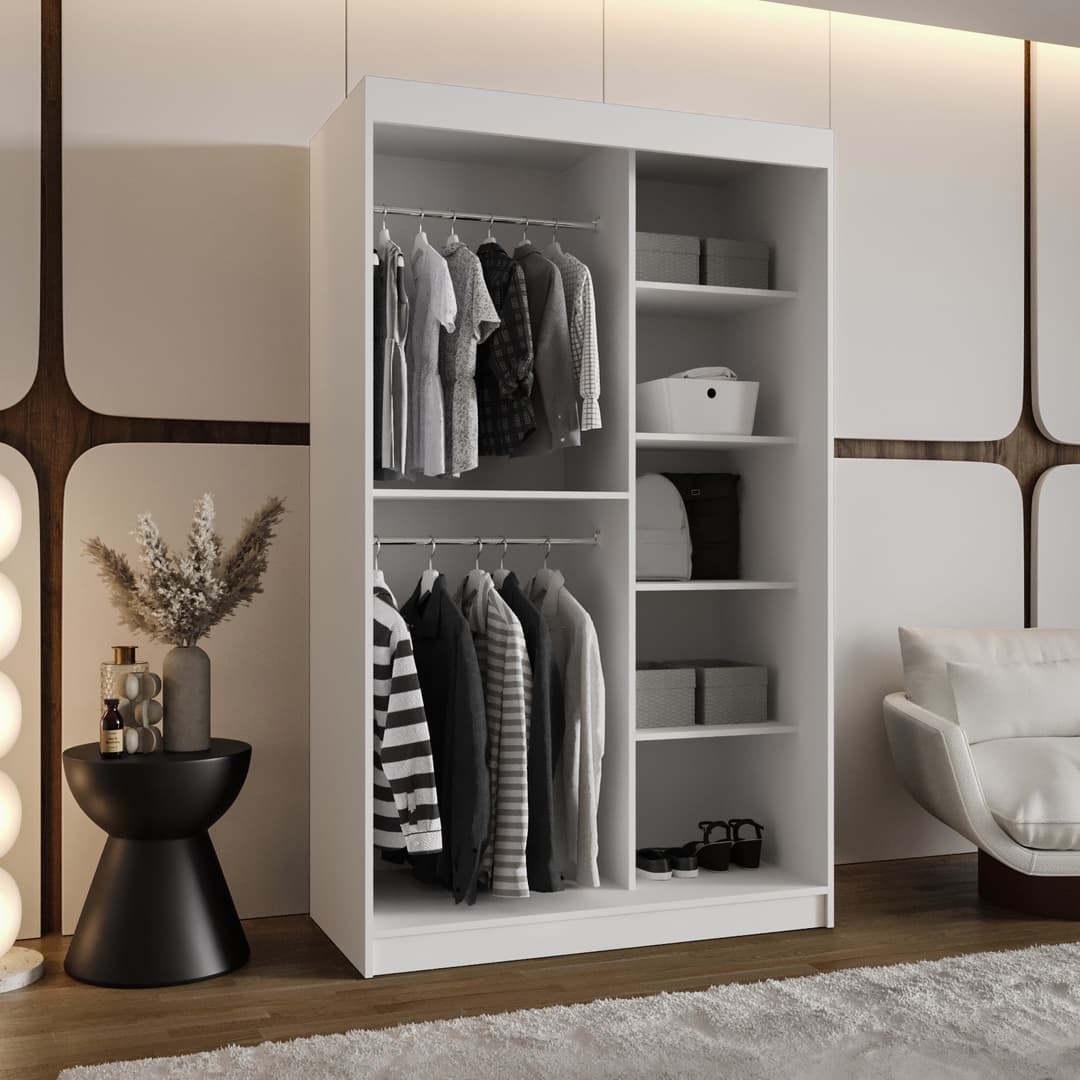 Royal Sliding Door Wardrobe 120cm