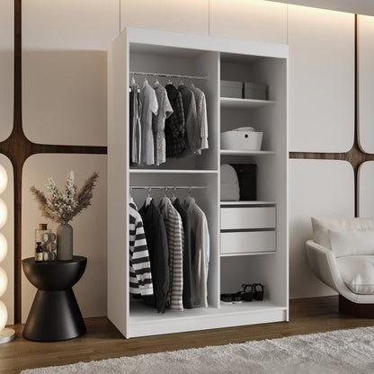 Royal Sliding Door Wardrobe 120cm