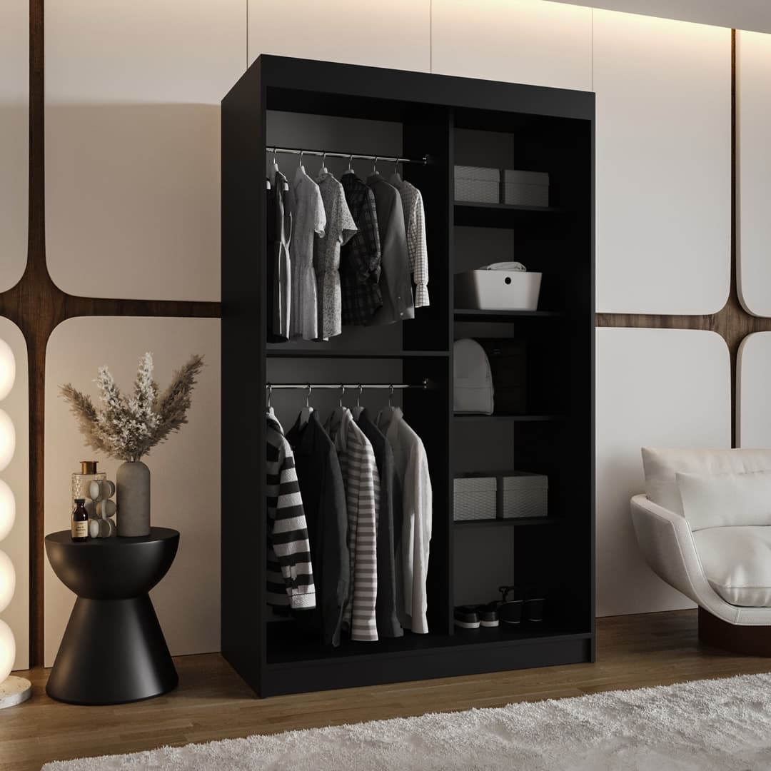 Royal Sliding Door Wardrobe 120cm