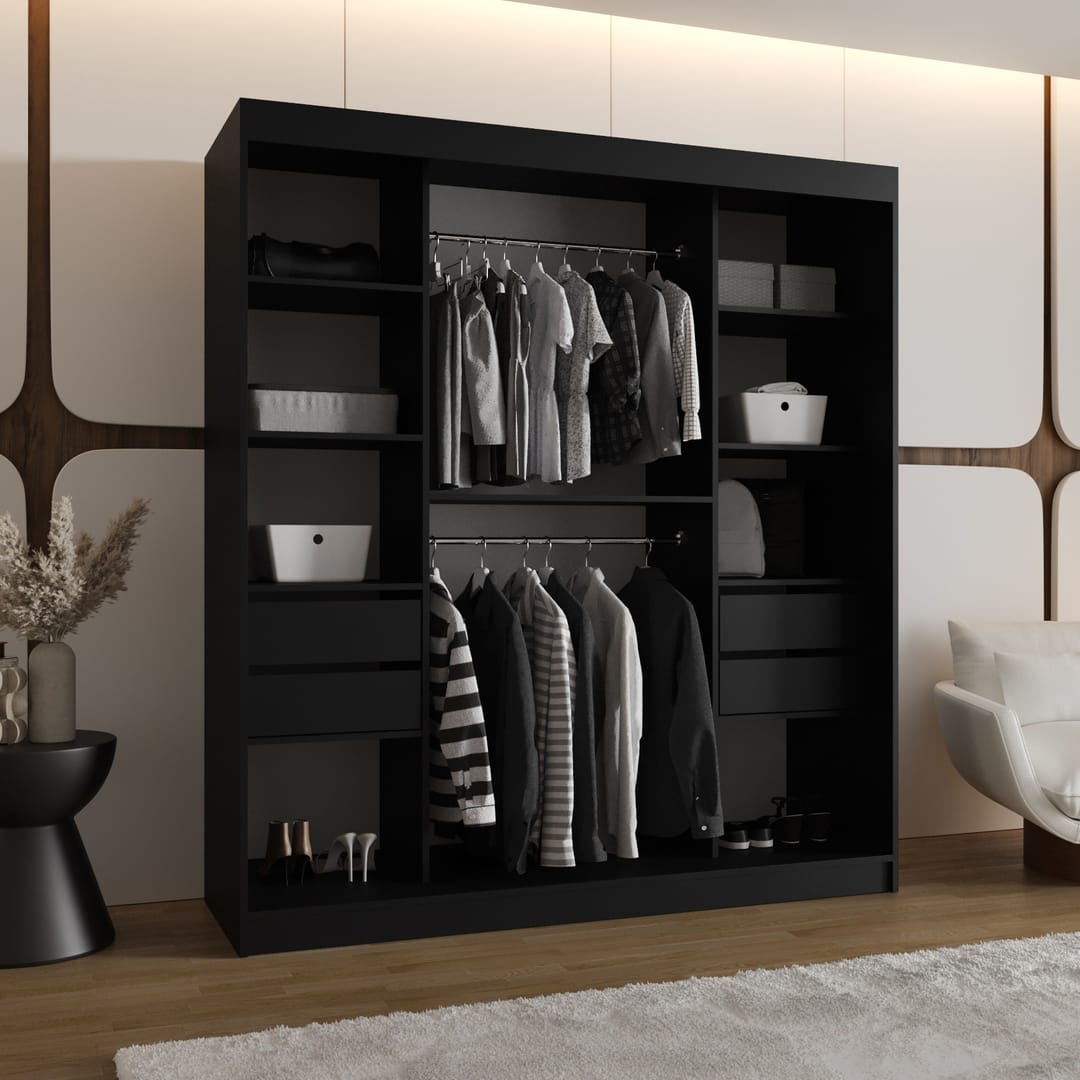 Bahrain II Sliding Door Wardrobe 180cm