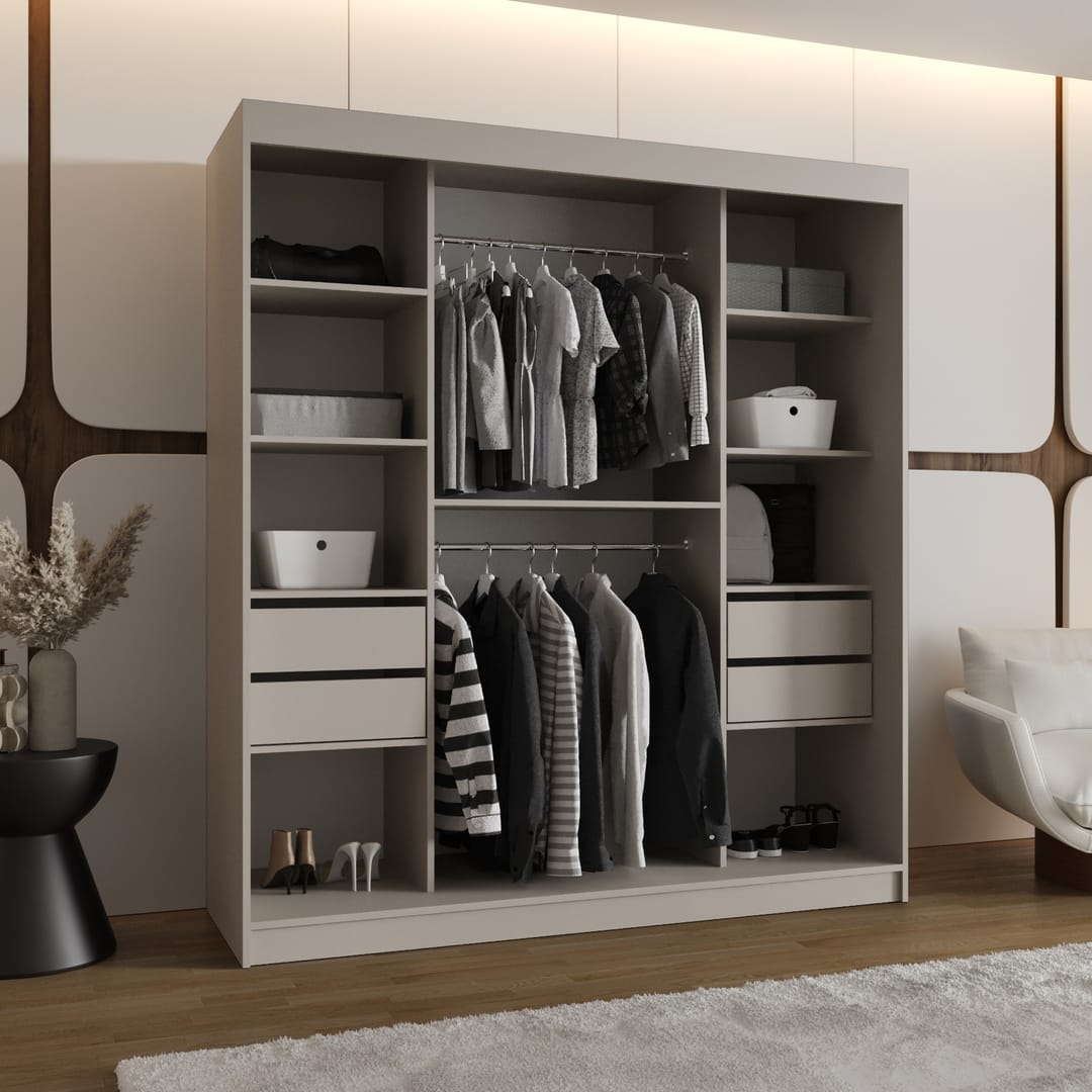 Bahrain II Sliding Door Wardrobe 180cm