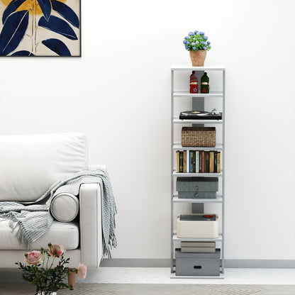 Wooden Vertical Shoe Rack with 7 Shelves-Grey