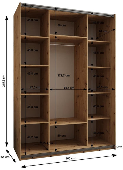 Trosa IV Sliding Door Wardrobe 160cm