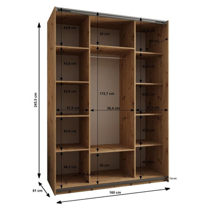 Trosa III Sliding Door Wardrobe 160cm