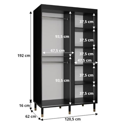 Avesta II Sliding Door Wardrobe 120cm